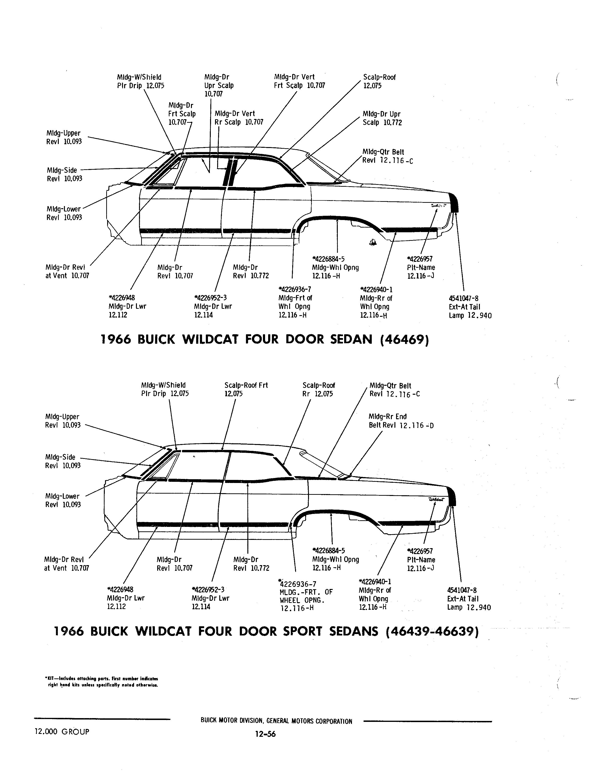 Buick 19401972 Parts illustrations / Buick Chassis And Body